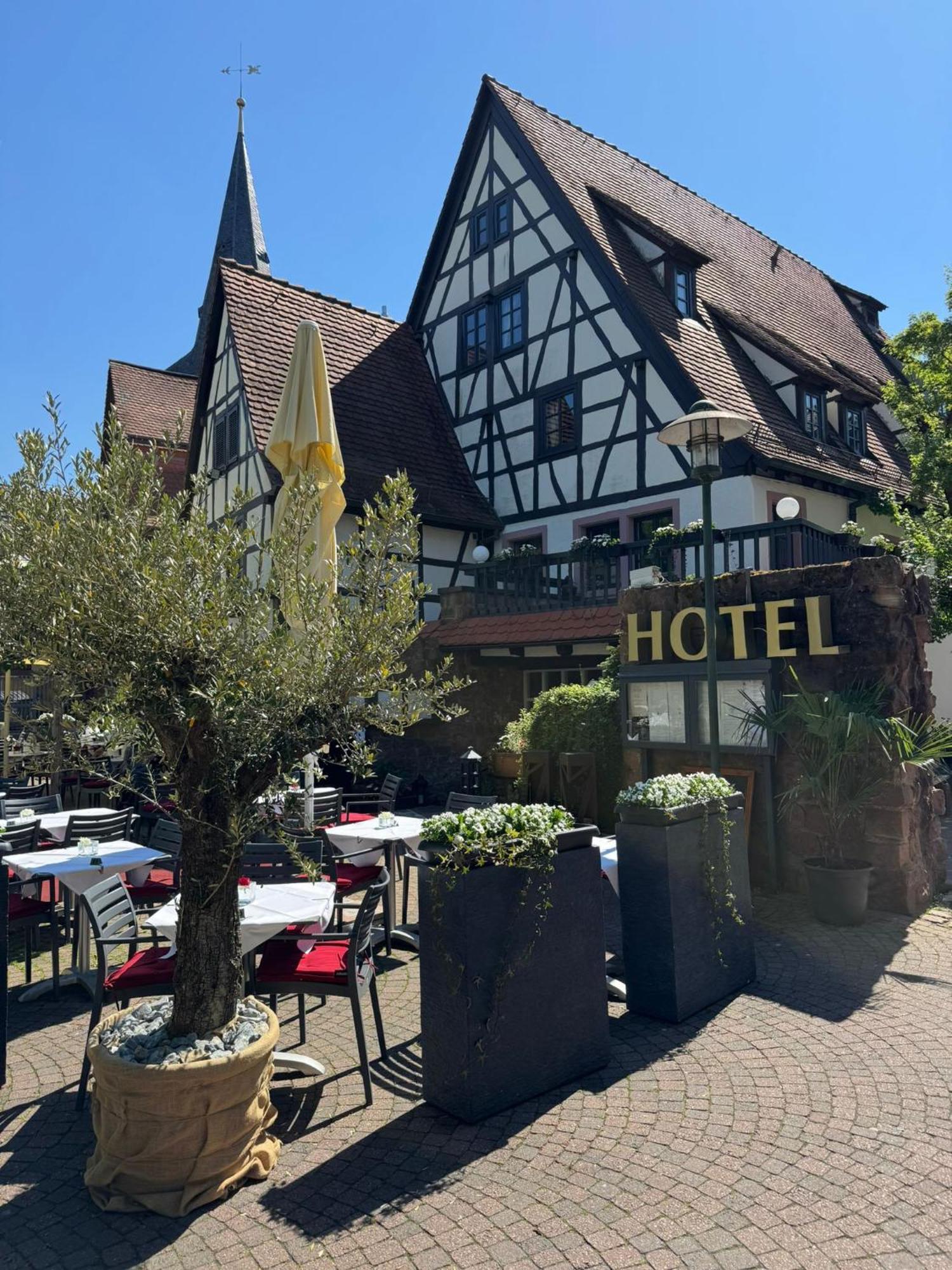 Hotel Restaurant Altes Badhaus Eberbach  Bagian luar foto