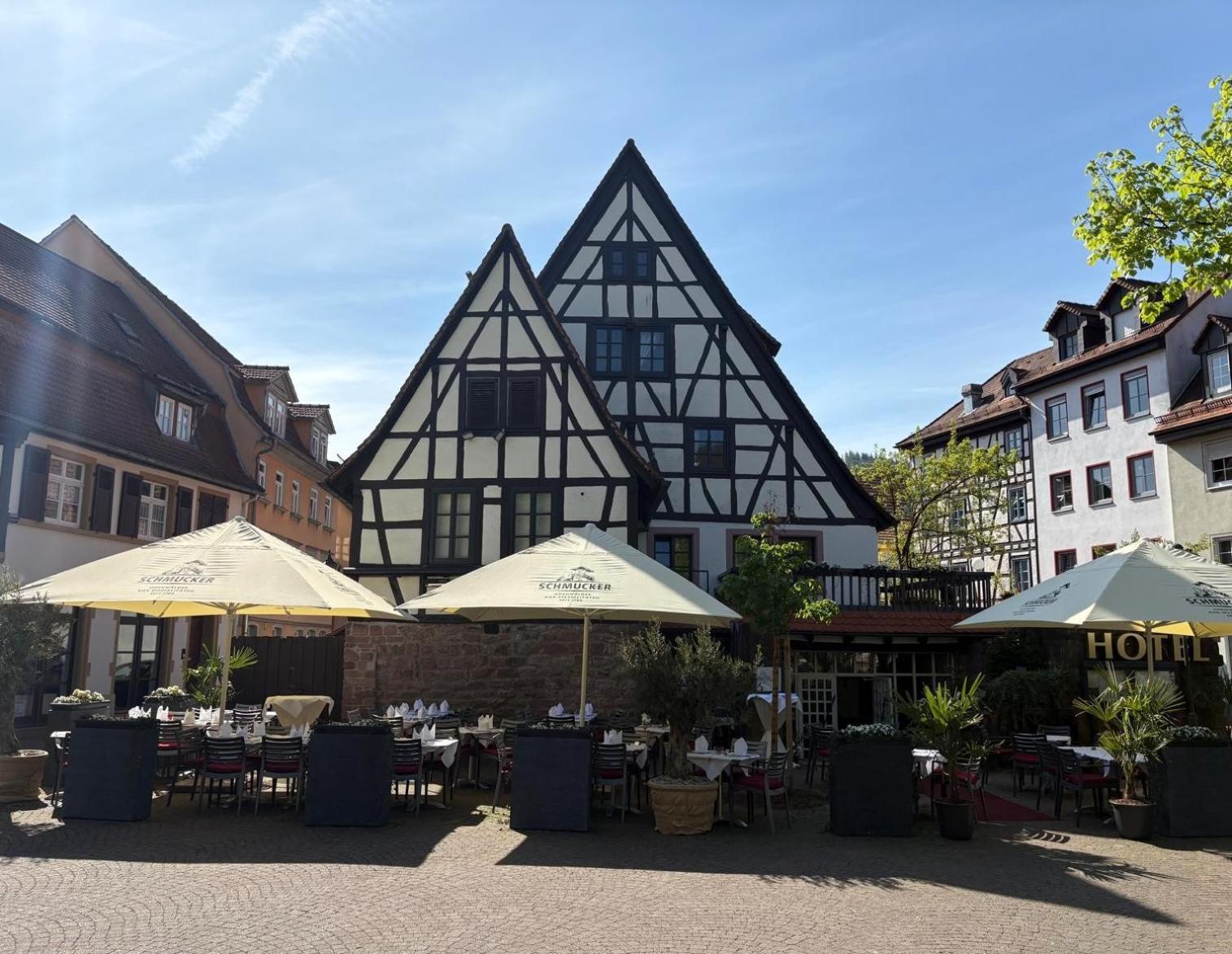 Hotel Restaurant Altes Badhaus Eberbach  Bagian luar foto